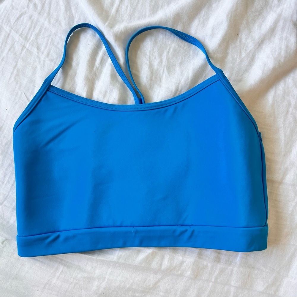 Balera Women's bright neon blue dance top adult medium sports bra Medium